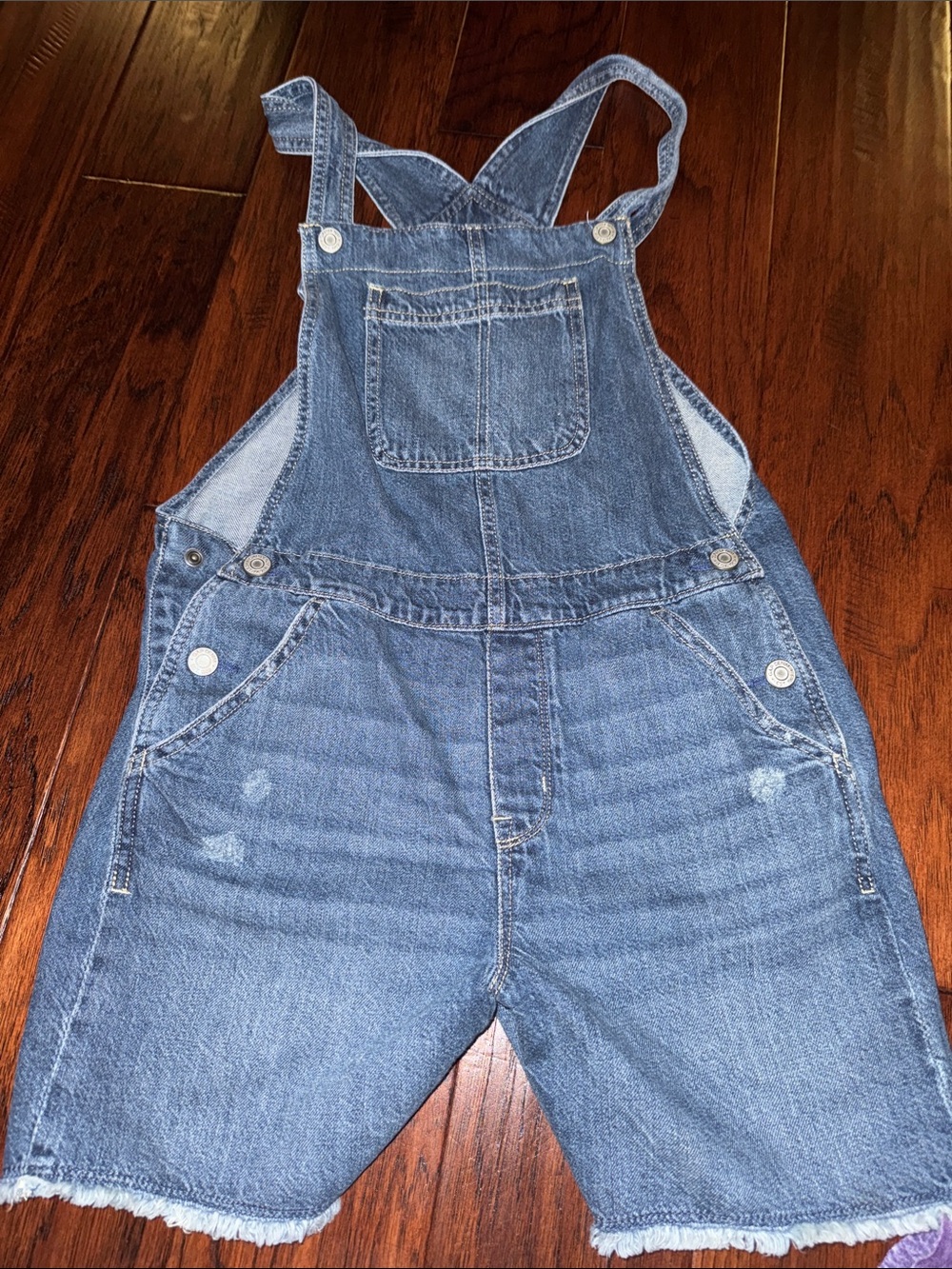 GAP Blue Denim Kids Short Overalls